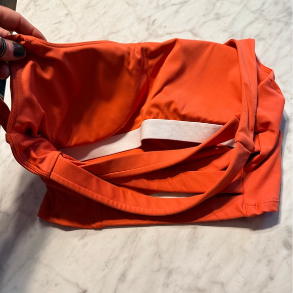 Halara SoftlyZero™ Airy Square Neck Backless Crisscross Cropped Yoga Tank Top M - Picture 6 of 15